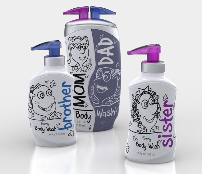 家庭洗護沐浴露產(chǎn)品包裝怎么做(圖3)