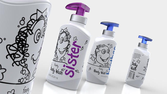 家庭洗護沐浴露產(chǎn)品包裝怎么做(圖2)