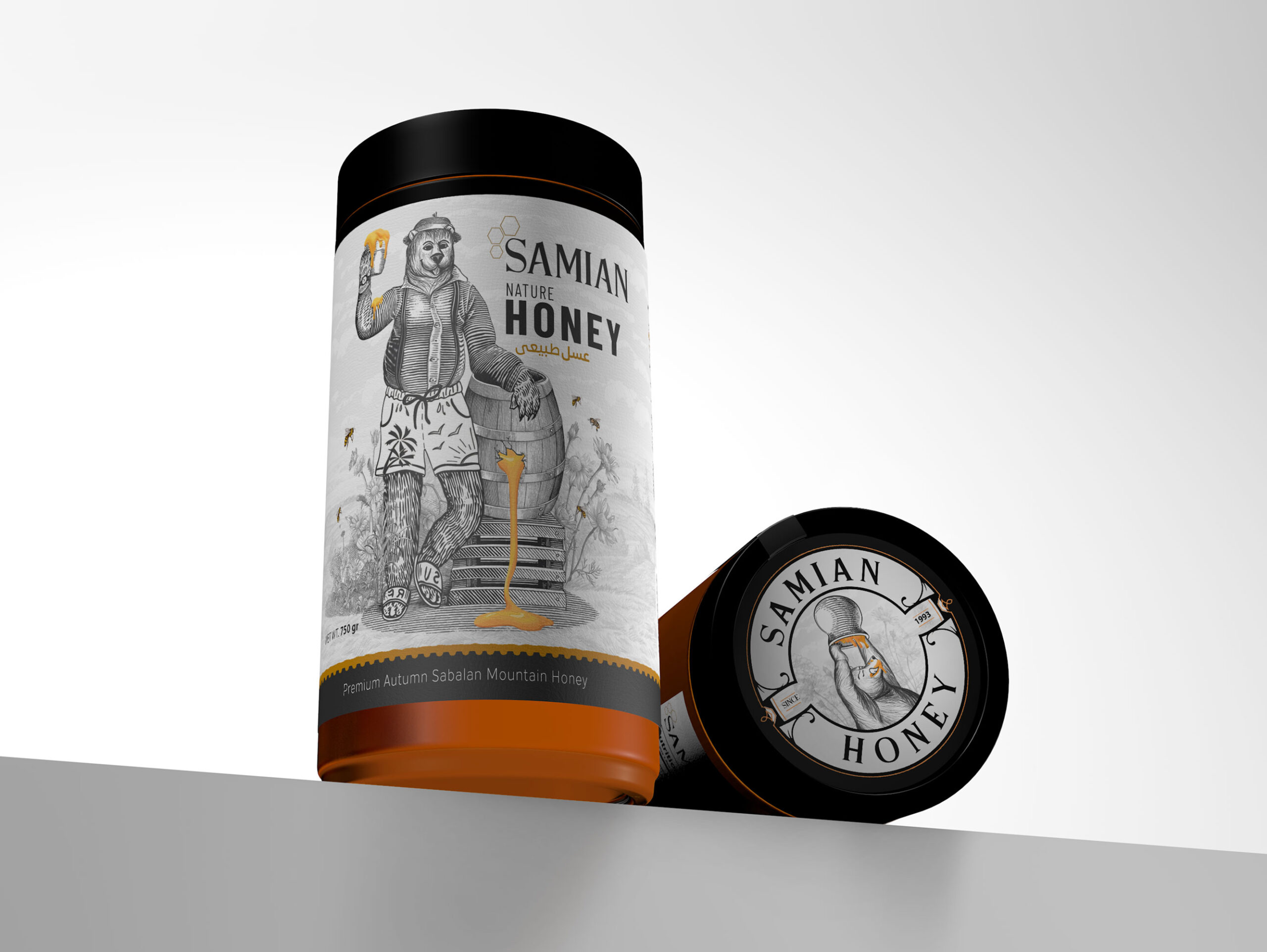 鉛筆素描畫的蜂蜜包裝設(shè)計與眾不同(圖3) 鉛筆素描畫的蜂蜜包裝設(shè)計與眾不同(圖3)