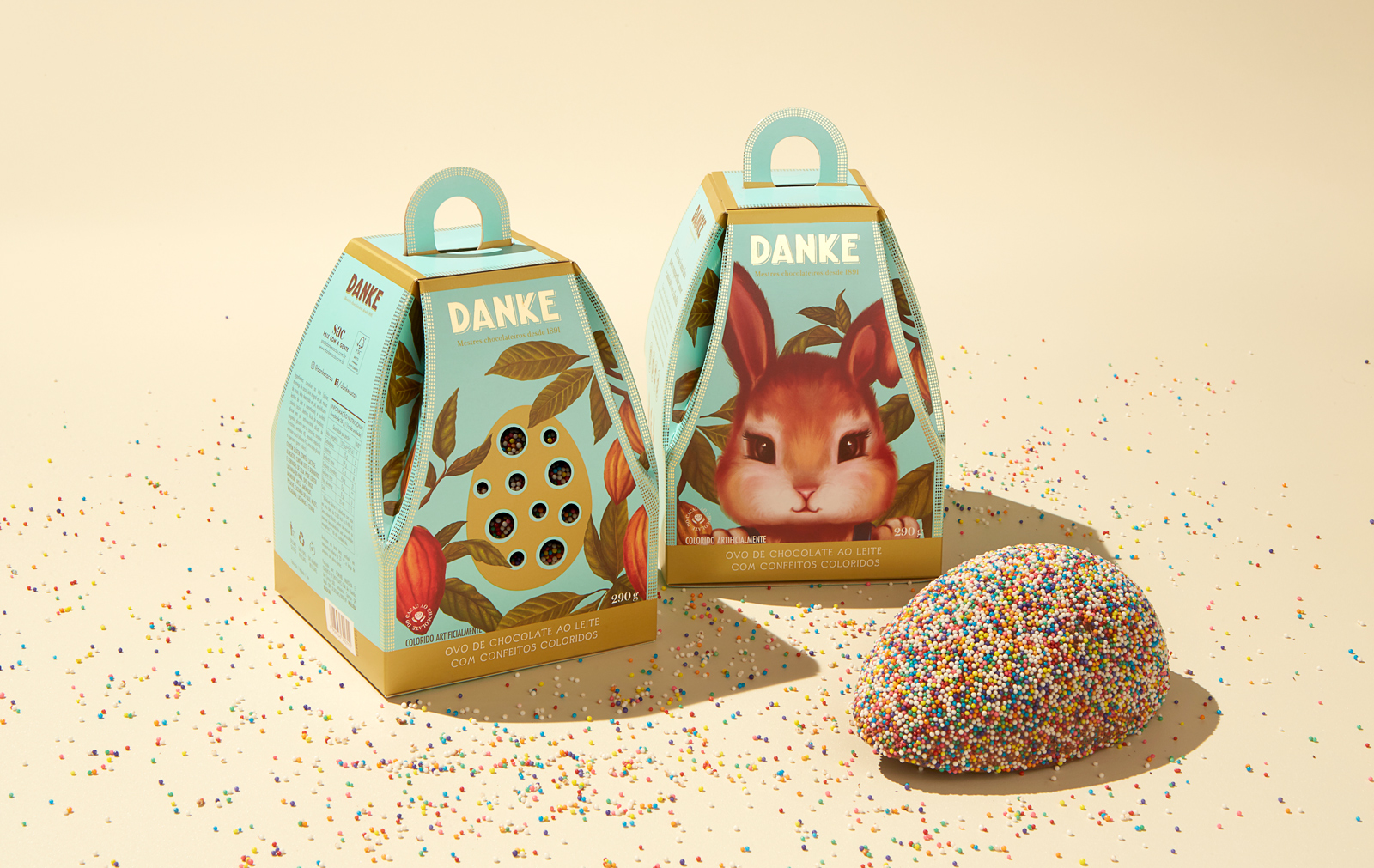 Danke巧克力產品插畫風格包裝設計欣賞(圖3) Danke巧克力產品插畫風格包裝設計欣賞(圖3)