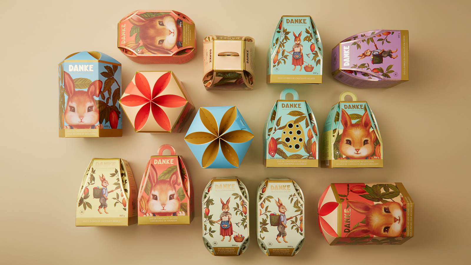 Danke巧克力產品插畫風格包裝設計欣賞(圖1) Danke巧克力產品插畫風格包裝設計欣賞(圖1)