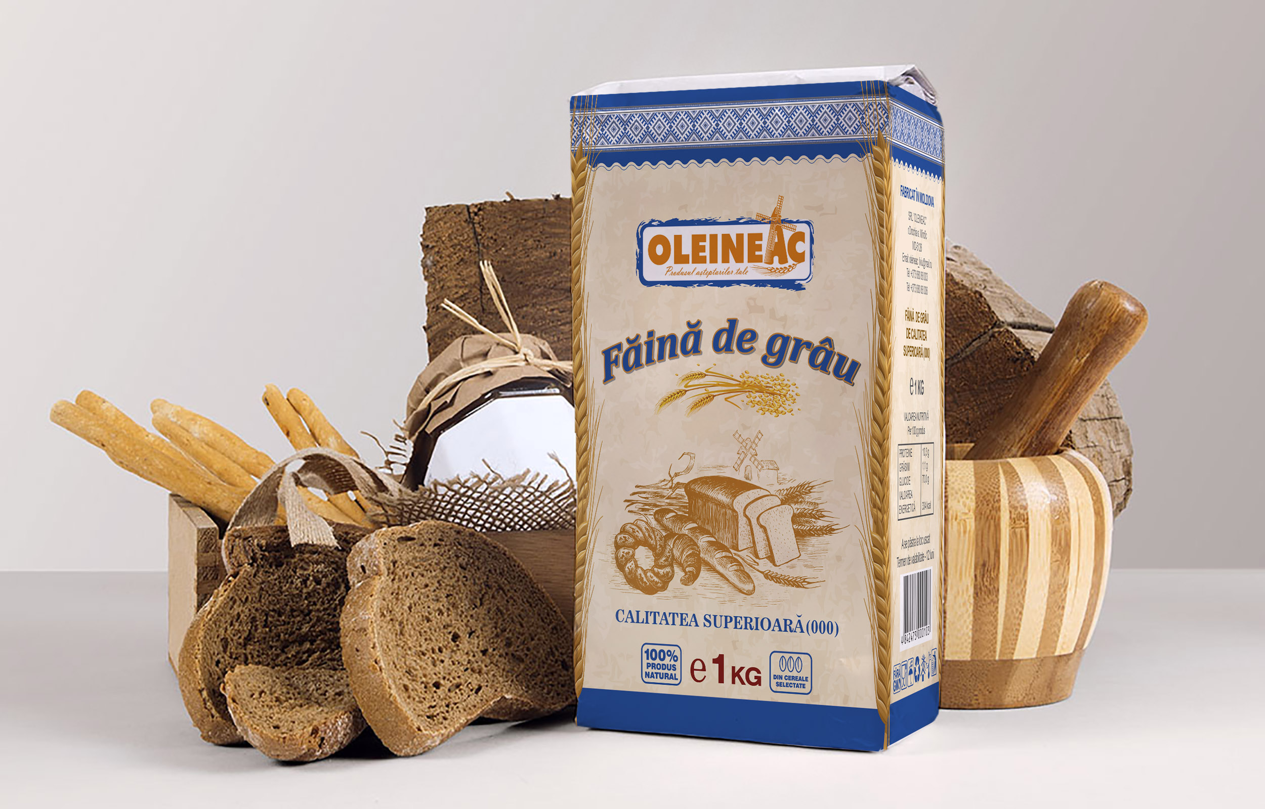 通過插圖傳達信息的面粉包裝設計(圖1)