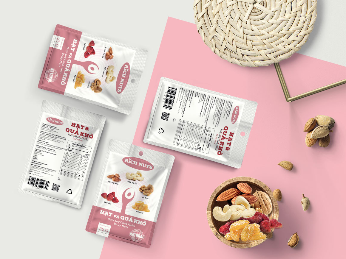 堅果產品的包裝設計這樣做(圖1)