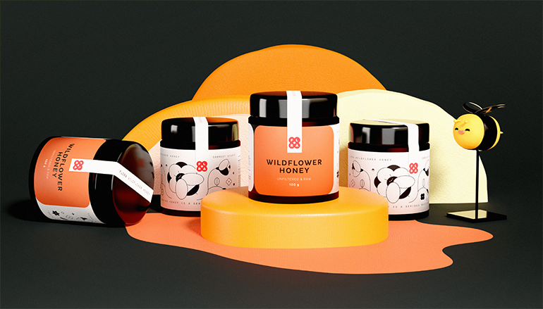 蜂蜜創(chuàng)意包裝設(shè)計(jì)作品欣賞(圖3) 蜂蜜創(chuàng)意包裝設(shè)計(jì)作品欣賞(圖3)