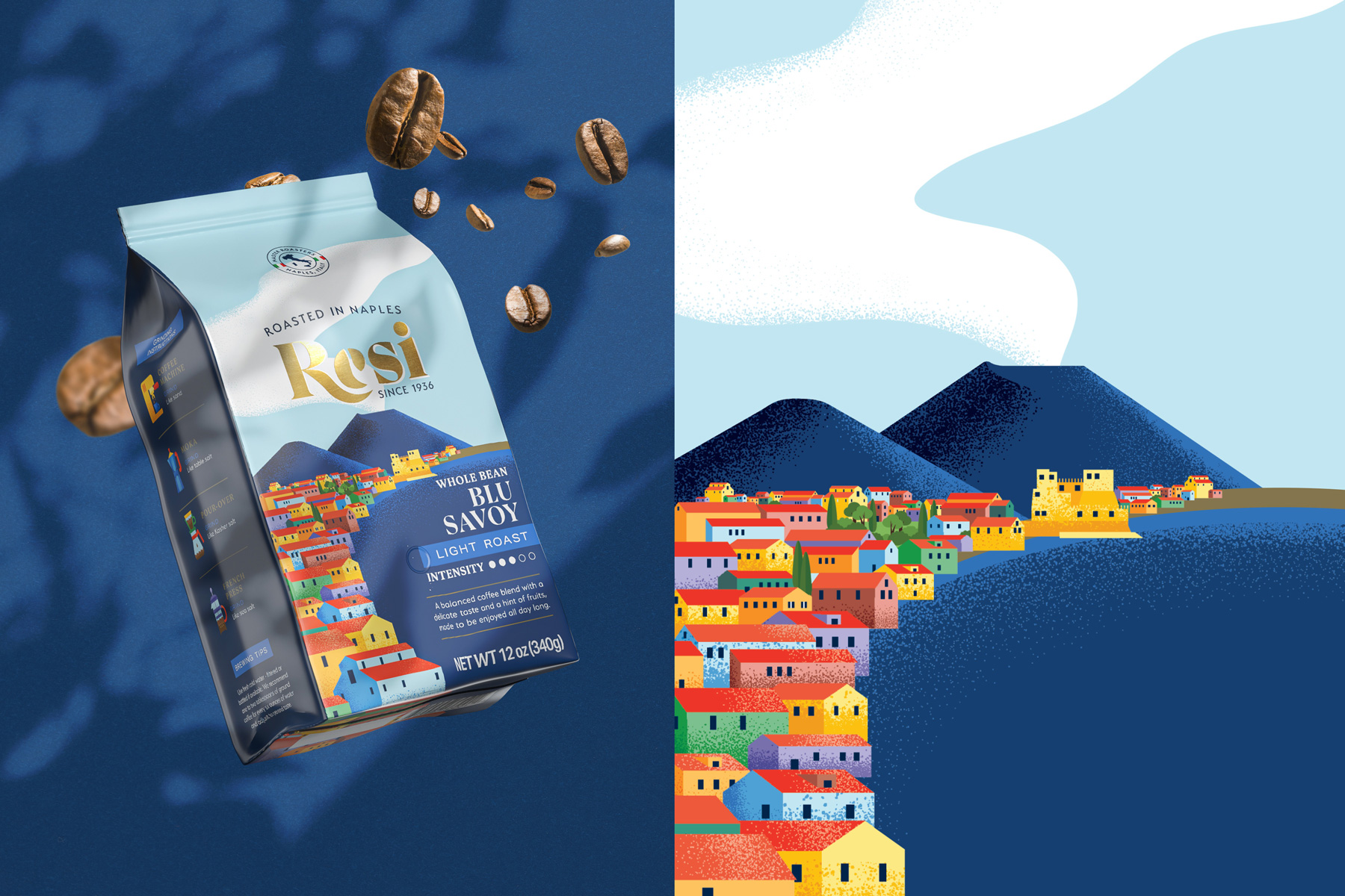 具有奢華感的RESI咖啡包裝設計(圖3) 具有奢華感的RESI咖啡包裝設計(圖3)