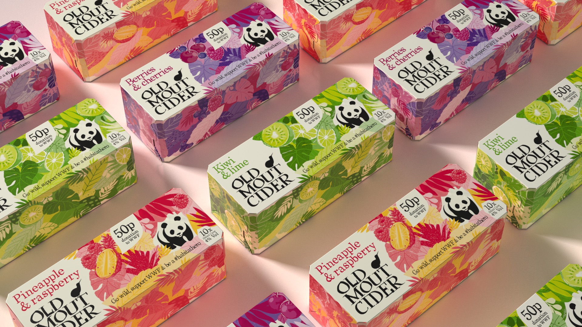 OldMou蘋果酒的限量版包裝這樣設計在貨架上脫穎而出(圖5)