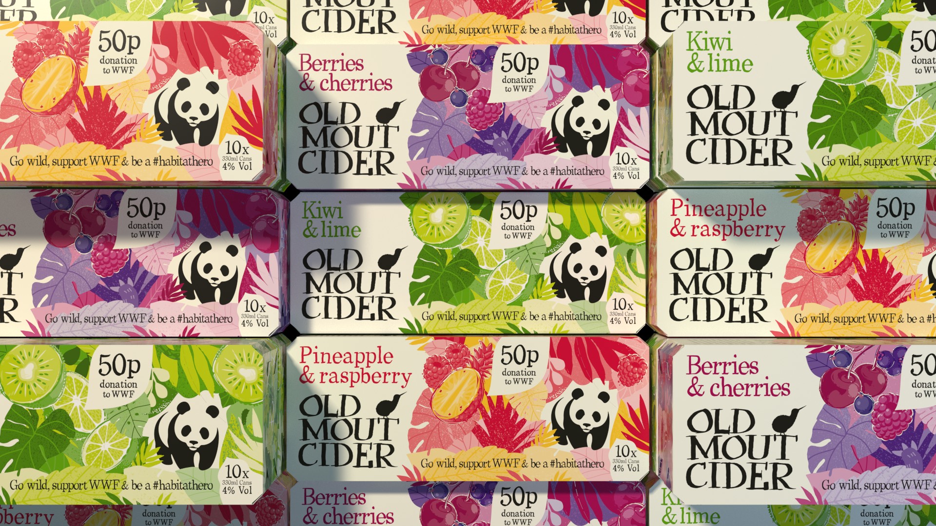 OldMou蘋果酒的限量版包裝這樣設計在貨架上脫穎而出(圖1)