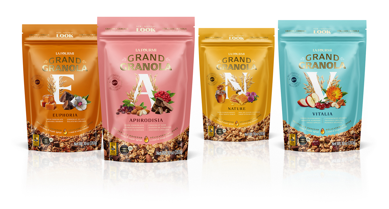 Grand Granola 麥片系列產品包裝設計(圖1) Grand Granola 麥片系列產品包裝設計(圖1)