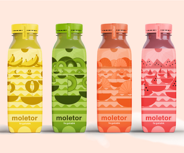 越南Moltor天然果汁飲料系列包裝設計(圖1) 越南Moltor天然果汁飲料系列包裝設計(圖1)