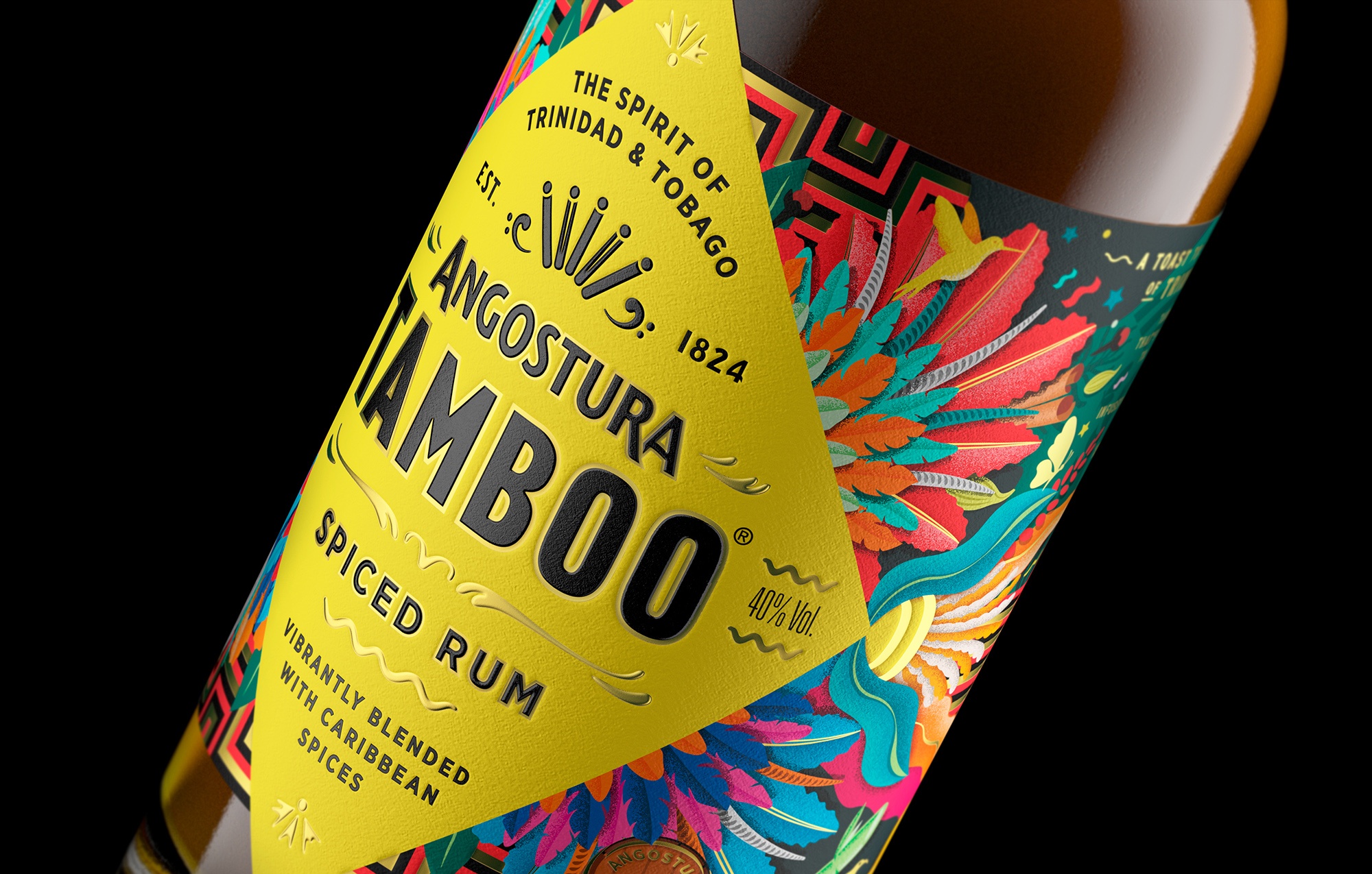 Tamboo朗姆酒包裝設計這樣做賦予品牌一種大膽而充滿活力的態度(圖2) Tamboo朗姆酒包裝設計這樣做賦予品牌一種大膽而充滿活力的態度(圖2)