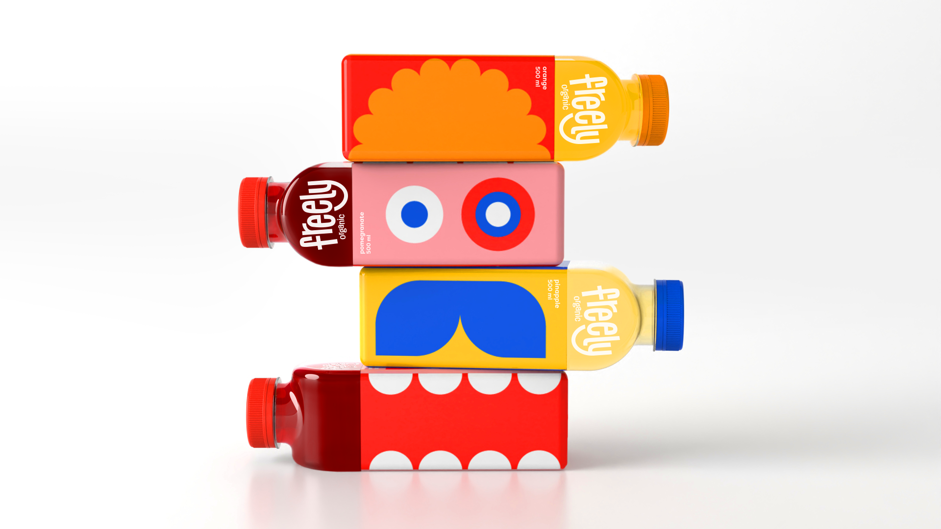 積木為靈感的健康果汁飲料包裝設計這樣做(圖2)