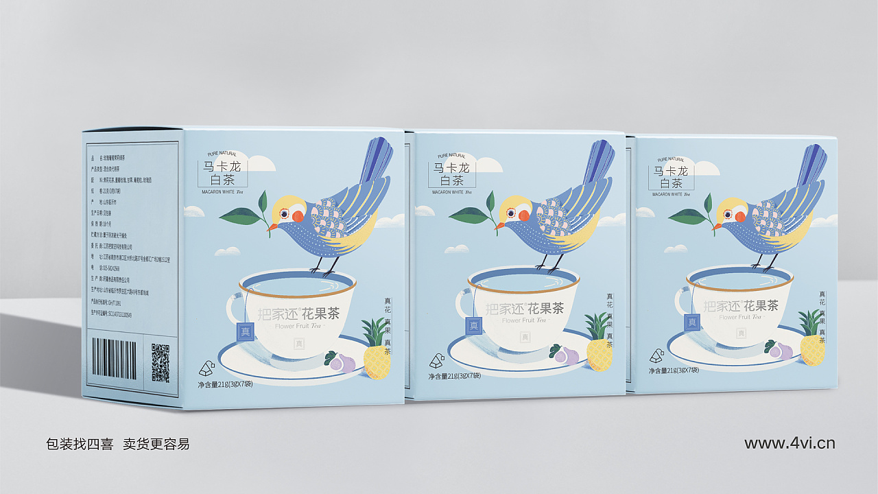 上海花茶果茶包裝設計(圖4) 上海花茶果茶包裝設計(圖4)