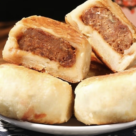 光明邨 鮮肉蘇式月餅 3個(gè)包裝禮盒產(chǎn)品包裝創(chuàng)意設(shè)計(jì)欣賞(圖5)