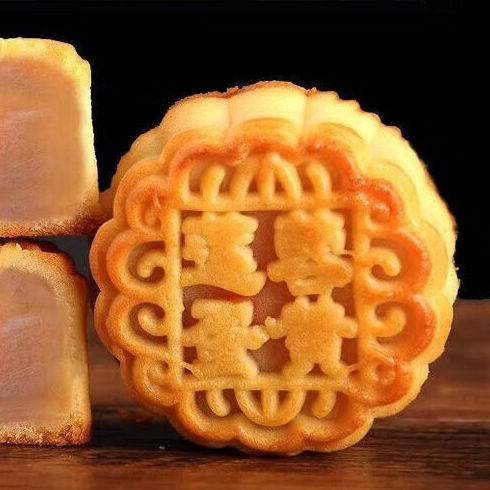 酥園康 廣式月餅 蓮蓉蛋黃味 26g*20袋包裝禮盒產品包裝創意設計欣賞(圖4)