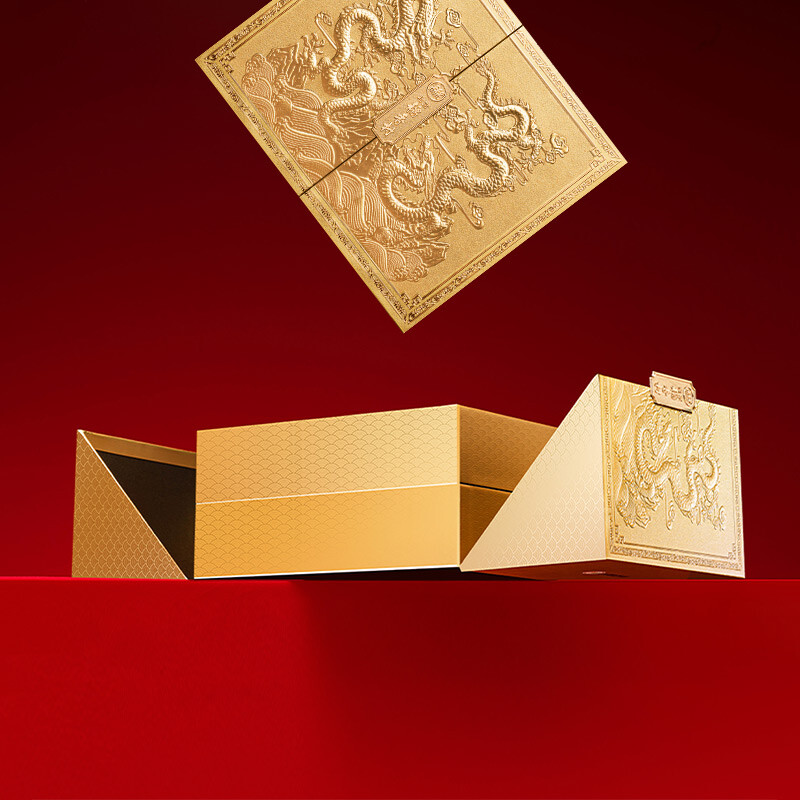 DXC 稻香村 太和皓玉 月餅 850g 禮盒裝包裝禮盒產品包裝創意設計欣賞(圖4)