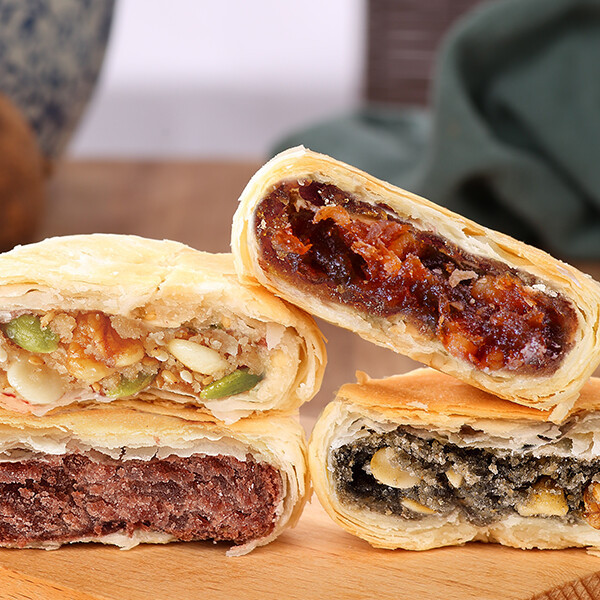 秋香 蘇式月餅 24餅4味 1.2kg 禮盒裝包裝禮盒產(chǎn)品包裝創(chuàng)意設(shè)計(jì)欣賞(圖3)