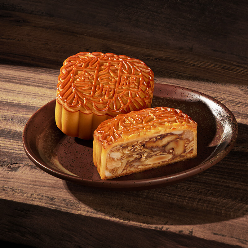 利口福 八星禮月月餅禮盒 8餅5味 1.26kg包裝禮盒產品包裝創意設計欣賞(圖4)