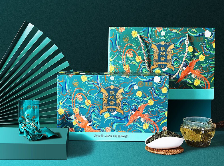 鐵觀音茶葉禮盒包裝設計作品欣賞(圖1) 鐵觀音茶葉禮盒包裝設計作品欣賞(圖1)