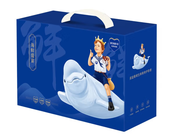 冷凍鱸魚禮盒包裝設計作品欣賞(圖1) 冷凍鱸魚禮盒包裝設計作品欣賞(圖1)