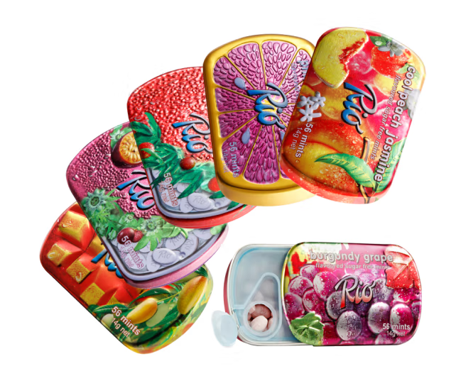 水果味薄荷糖外包裝盒設(shè)計(jì)作品欣賞(圖1) 水果味薄荷糖外包裝盒設(shè)計(jì)作品欣賞(圖1)