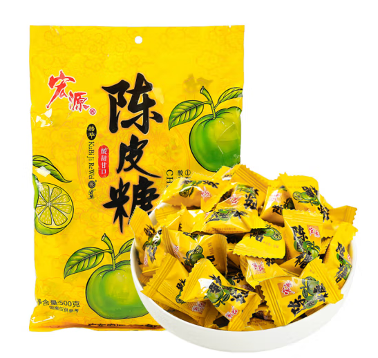 陳皮糖包裝袋設計作品欣賞(圖1) 陳皮糖包裝袋設計作品欣賞(圖1)