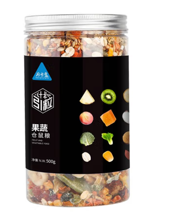 倉鼠果蔬糧包裝罐設計欣賞(圖1) 倉鼠果蔬糧包裝罐設計欣賞(圖1)