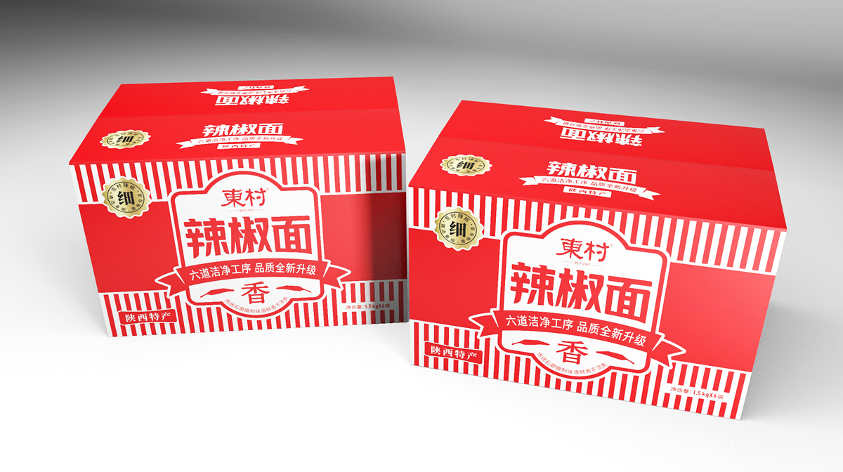地方特產(chǎn)辣椒面包裝盒設(shè)計(jì)怎么做銷量高(圖1)