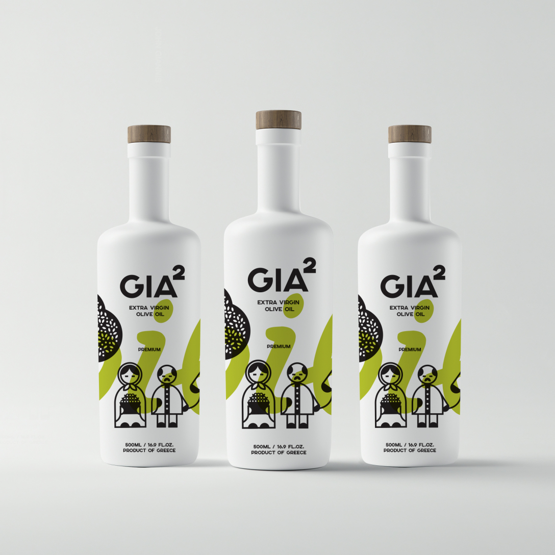 手繪特級(jí)初榨橄欖油包裝設(shè)計(jì)欣賞(圖1)