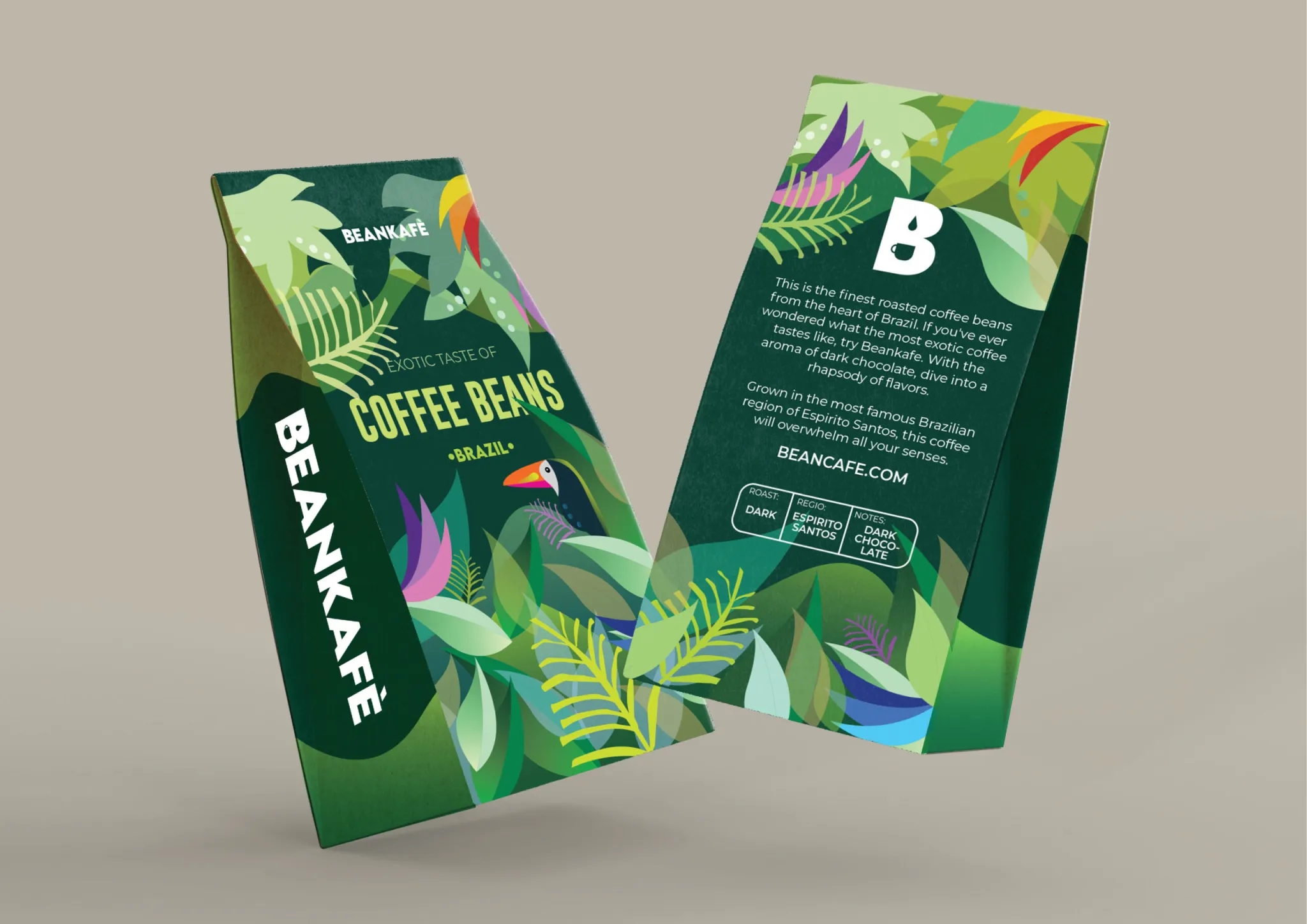 異國風味的咖啡豆包裝袋設計欣賞(圖1) 異國風味的咖啡豆包裝袋設計欣賞(圖1)