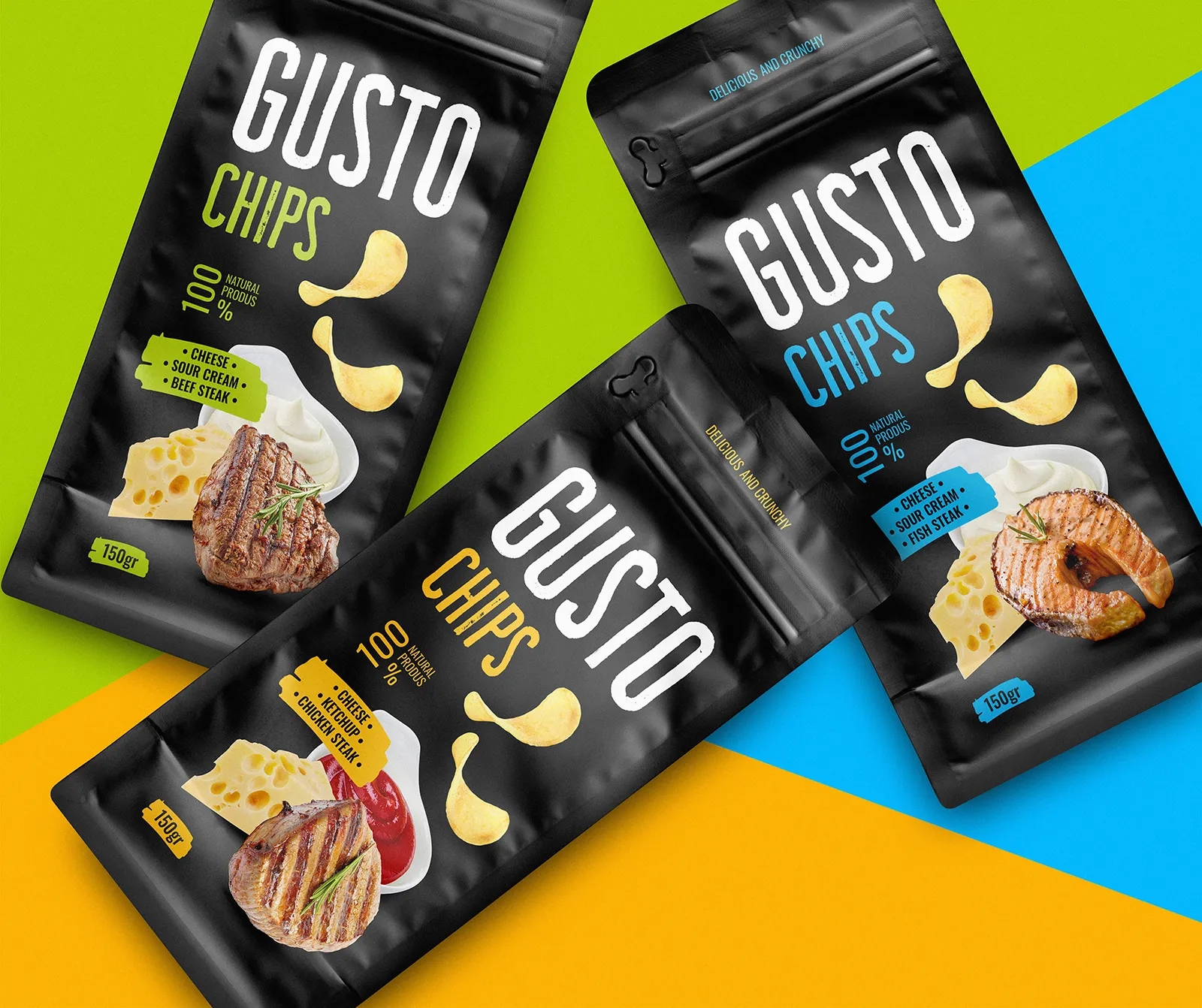 獨特風味的薯片包裝設計欣賞(圖1) 獨特風味的薯片包裝設計欣賞(圖1)