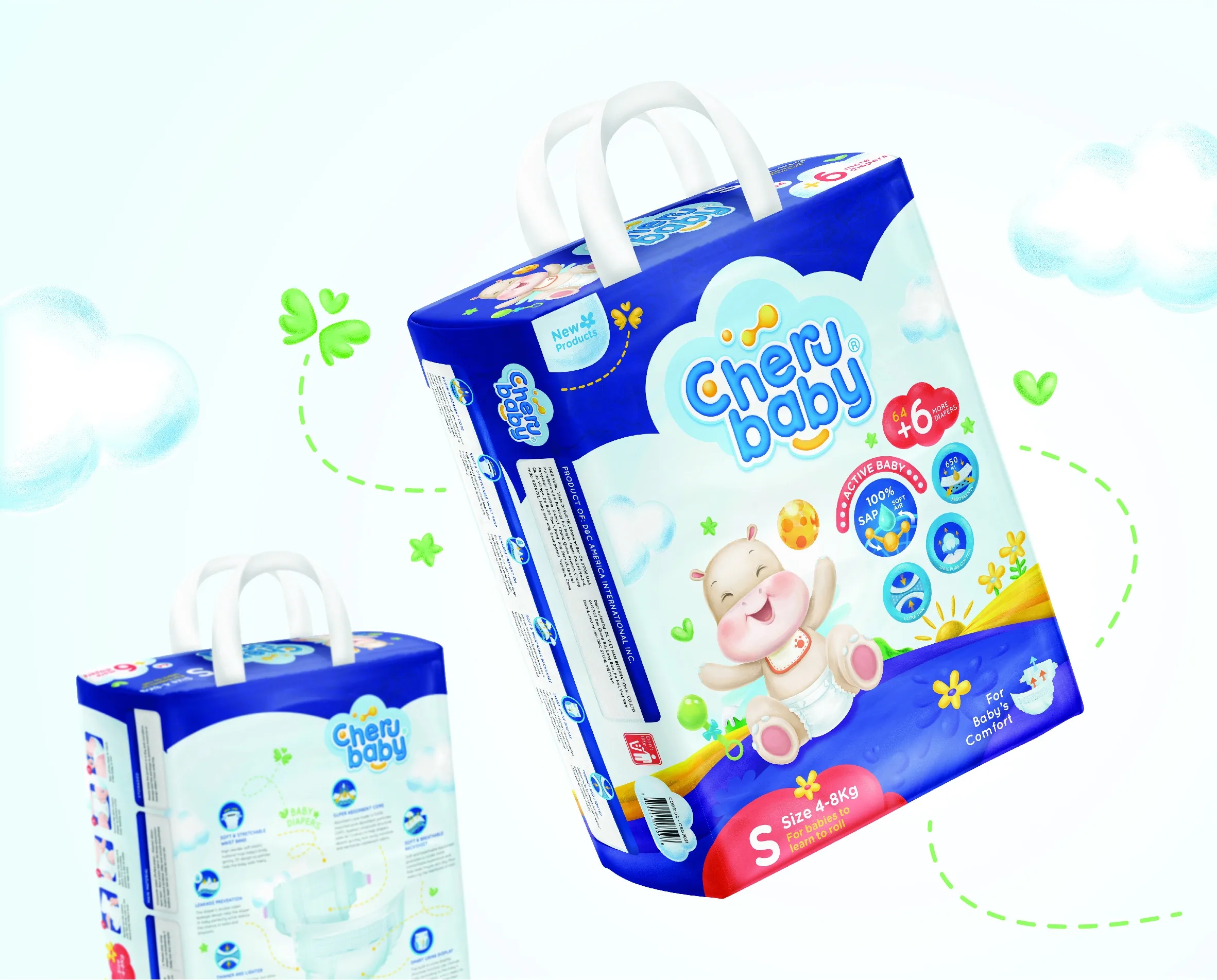 嬰兒紙尿褲外包裝設(shè)計(jì)欣賞(圖1)