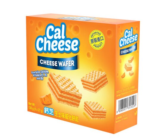 兒童零食芝士威化餅紙盒包裝設計欣賞(圖1) 兒童零食芝士威化餅紙盒包裝設計欣賞(圖1)
