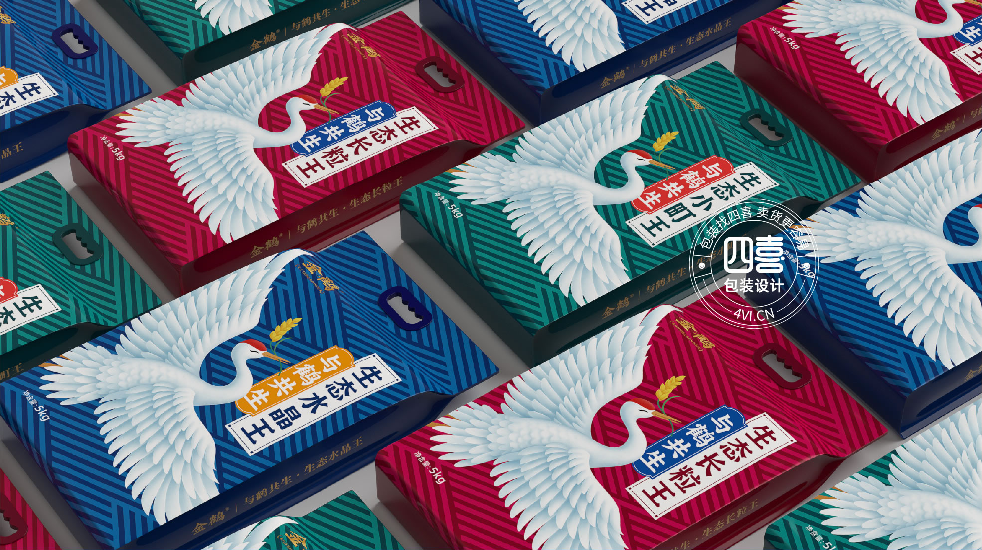 東北金鶴大米電商款包裝設計(圖6)