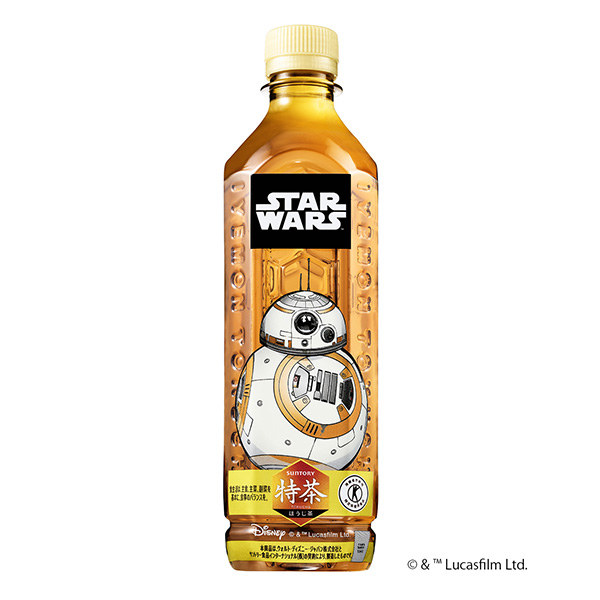 三得利特茶搪瓷茶特定保健用食品星球大戰設計標簽三得利食品國際包裝設計(圖1)