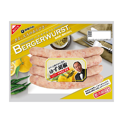 柚子胡椒伊藤火腿加工肉類(lèi)包裝設(shè)計(jì)(圖1)