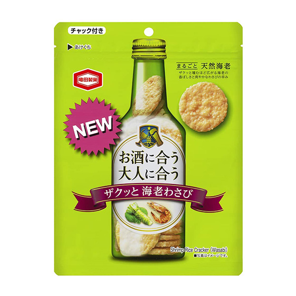 嘩啦啦蝦芥末龜田制菓點心包裝設計(圖1)