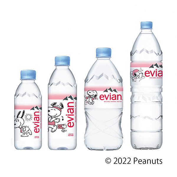 蝦夷史努比設計瓶伊藤園伊藤忠礦泉水果實清涼飲料包裝設計(圖1)