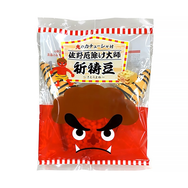 鬼的發(fā)箍佐野消災大師祈禱豆食品飲料包裝設(shè)計(圖1)