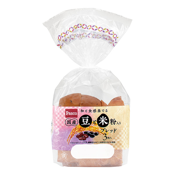 食品飲料包裝設計加入國產豆和米粉的面包敷島制面包(圖1)