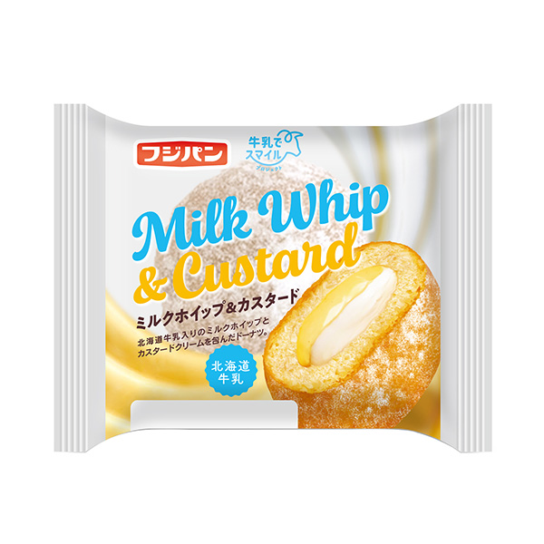 牛奶攪打和蛋奶富士面包食品飲料包裝設計(圖1)