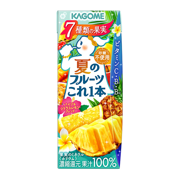 包裝設計欣賞夏天的水果這一瓶＜木瓜蛋白酶&柑橘檸檬混合料＞ (可果美) (圖1)