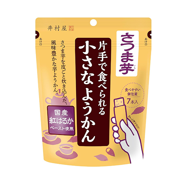 包裝設(shè)計(jì)欣賞一只手就能吃的小羊羹＜紅薯＞ (井村屋) (圖1)